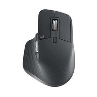 春焕新：logitech 罗技 MX Master 3S 2.4G蓝牙 双模无线鼠标 8000DPI 石墨黑