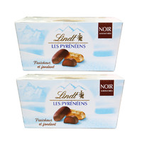 瑞士莲（lindt）法国lindt进口瑞士莲冰山巧克力牛奶黑软心情人节生日礼物礼盒装 冰山黑巧克力