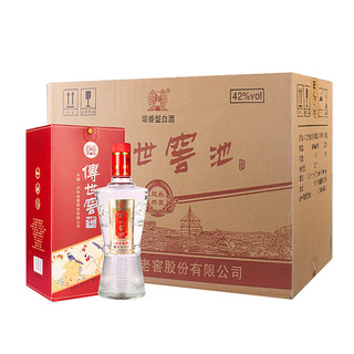 泸州老窖 传世窖池欢乐共享  浓香型白酒 42度 450ml*6瓶 纯粮酿造