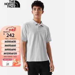 THE NORTH FACE 北面 BJ 北面T恤男23春夏新款户外透气休闲翻领棉短袖商务polo衫