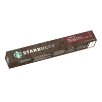 星巴克（Starbucks） Nespresso浓郁胶囊咖啡兼容奈斯派索米家等便携式咖啡多口味 意式烘焙（单条10粒装）