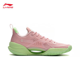 LI-NING 李宁 超轻 V2 男子篮球鞋 ABAT029-6 桃夭粉 43