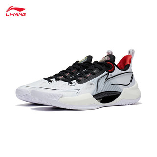 LI-NING 李宁 超轻 V2 男子篮球鞋 ABAT029-1 标准白/黑色 46