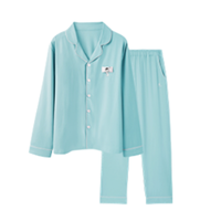 YOUKESHU 有棵树 男士长袖睡衣套装 YSQL1002 天蓝 XXL