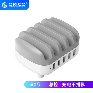 ORICO 奥睿科 DKU-5P 充电器 USB五口 40W 白色