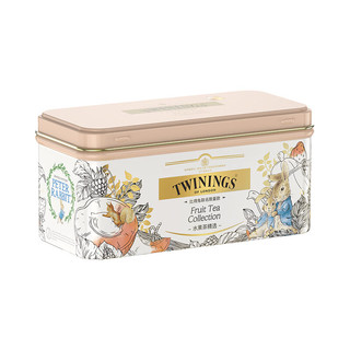 川宁（TWININGS）比得兔联名款水果茶精选蜜桃粉18包*2g波兰进口果味下午茶礼盒装 比得兔水蜜桃茶包款（蜜桃粉）