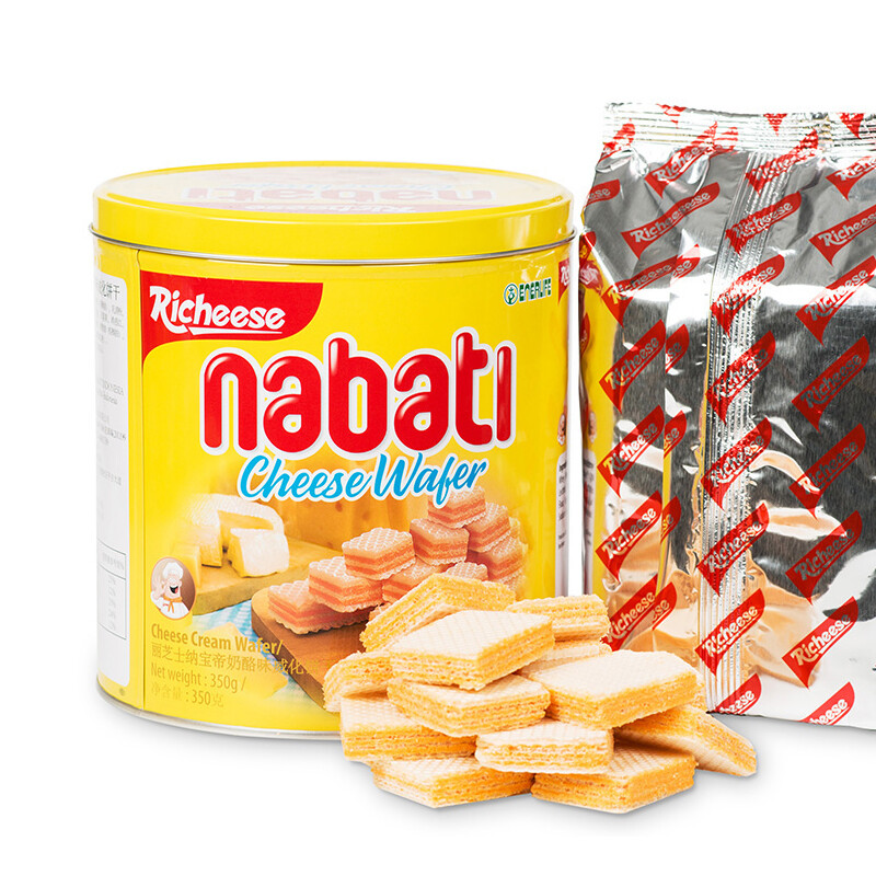 88VIP：nabati 纳宝帝 丽芝士0纳宝帝奶酪味威化饼干300g*1罐