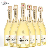 兰颂（Lanson）法国兰颂白中白香槟起泡酒原瓶进口红酒 750ml*6整箱礼盒装