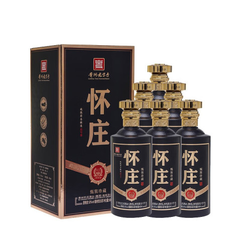 酒水白酒_怀庄贵州怀庄酒厂53度酱香酒水白酒整箱纯粮酿造500ml*6