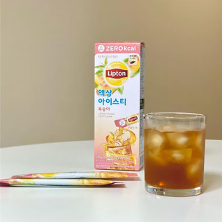 立顿（Lipton）韩国进口立顿lipton水蜜桃柠檬无砂糖冰红茶速溶液体浓缩冷泡冲饮 柠檬红茶桶装907G