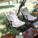 Naturehike 挪客（NatureHike）户外可折叠月亮椅 便携露营野餐椅轻便靠背钓鱼椅子折叠椅 米白色