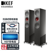 KEFR7 Meta HiFi高保真无源扬声器 发烧级同轴家用电视音响家庭影院落地主箱 钛金灰色 一对