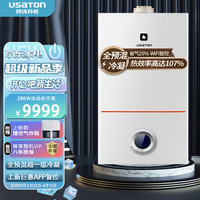 阿诗丹顿（USATON）燃气壁挂炉天然气 全预混冷凝式家用锅炉地暖热水两用 一级能效低噪恒温 LN1GBQ28-VS 天然气12T