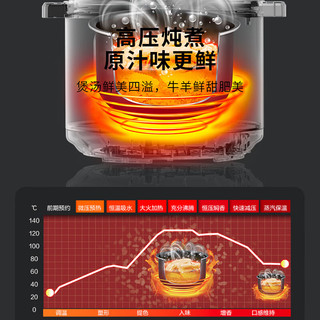 爱仕达（ASD）电压力锅双胆5升多功能智能家用饭煲自动排气AP-Y50E196