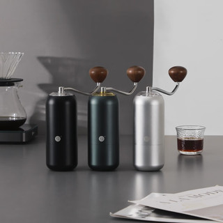 HeroZ7手摇磨豆机咖啡豆手动研磨机不锈钢7星镀钛磨芯手磨咖啡机 Z7磨豆机-黑色