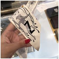 韩禾 新款字母小丝带仿真丝小飘带多用绑包100x6cm O