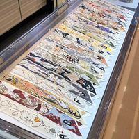 韩禾 新款字母小丝带仿真丝小飘带多用绑包100x6cm N