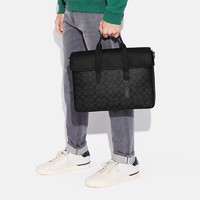 COACH 蔻驰 奢侈品男士经典老花拉链电脑包公文包单肩包C9873品牌授权直供