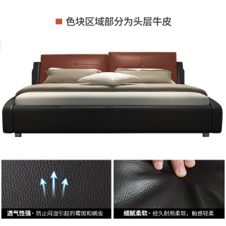 慕思（de RUCCI）皮床套床 卧室家具主卧室双人床弹簧床垫 床架+排骨架+邂逅床垫 1800*2000【报价 价格 评测 怎么样】 -什么值得买