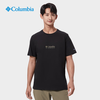 Columbia哥伦比亚户外23春夏新品情侣同款圆领运动短袖T恤AE1363 271 男女同款 M (175/96A)