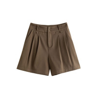 FANSILANEN 范思蓝恩 女士短裤 23FS12160 咖色 M