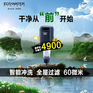 怡口净水（Ecowater）前置过滤器中央自来水全屋过滤器家用前置净水器 ESF20-A（60微米过滤）