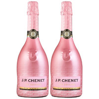 J.P.CHENET 香奈 法国原瓶进口 歌思娜 11度 半干型 桃红起泡酒750ml*2