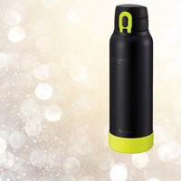 孔雀(Peacock)保温杯运动水杯大容量杯子红色男女儿童便携户外健身316不锈钢 直饮杯 黑色 800ml