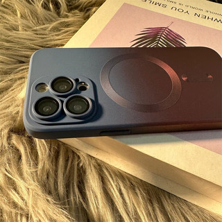 魔岩（MOYAN）苹果14 Promax手机壳渐变磁吸iPhone13新款全包12网红磨砂防摔保护套 磁吸款 苹果14