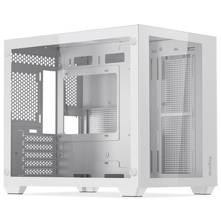 Segotep 鑫谷 流莹冰川白色机箱（顶置360冷排位/M-ATX主板位/立体风道/双面玻璃/游戏台式电脑主机箱）