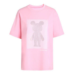 Five Plus 5+ 星际熊联名系列 女士圆领短袖T恤 2NE2020140 粉红 XS