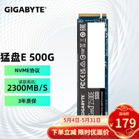 GIGABYTE 技嘉 SSD固态硬盘 M.2接口(NVMe协议)高速台式机电脑笔记本固态硬盘 [性价款] 猛盘E 500G
