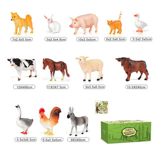农场动物12件套+图册