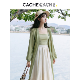 Cache Cache外套开衫女夏季新款2023薄款灯笼袖宽松气质时尚高级