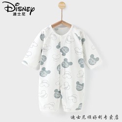 Disney 迪士尼 婴儿衣服夏装纯棉宝宝连体衣服睡衣和尚服