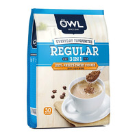 猫头鹰（OWL）马来西亚原装进口 冷冻干燥工艺冷凝速溶咖啡粉饮料即冲生椰拿铁 三合一冷冻干燥速溶咖啡饮料600g