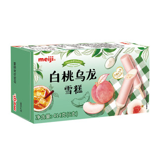 meiji 明治 冰淇淋彩盒装 多口味任选   白桃乌龙 69g*6支