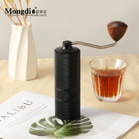 Mongdio手磨咖啡机咖啡豆研磨机磨豆机咖啡 黑色钢芯磨豆机（单品磨芯）