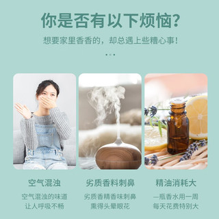 派劳迪自动香薰机室内空气清新剂家用厕所卫生间除臭喷香机卧室净化扩香机 白色喷香机+海雾精油（海风气息）