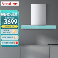 林内（Rinnai）欧式20m³/min 大吸力 顶吸式 智能调控强排静音单烟机 NM09T薄荷绿