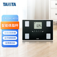 百利达（TANITA）BC-401S四电级家用智能体脂秤 日本品牌蓝牙电子健康体重秤 黑色