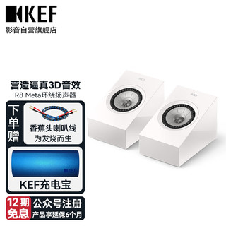 KEF R8 Meta HiFi无源音箱 发烧级家庭影院扬声器 电视电脑音响 白色 1对