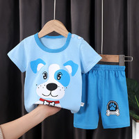 瑄妮薇 儿童短袖套装韩版婴幼儿宝宝短袖短裤俩件套