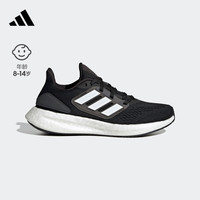 adidas阿迪达斯官方PUREBOOST 22 J男大童新款跑步运动鞋GZ2599 黑色/白色 38.5(235mm)