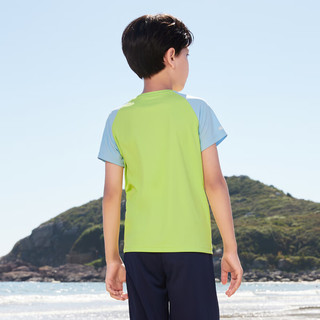 探路者（TOREAD）旗舰 儿童T恤套装男女中大童装夏季款短袖套装 原野绿晴空蓝 150
