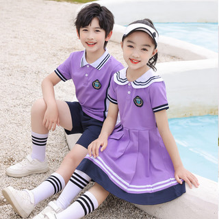 衣诺坊儿童演出服班服 小学生校服 运动会班服 儿童毕业照服 幼儿园园服 女款2：枣红连衣裙 100cm