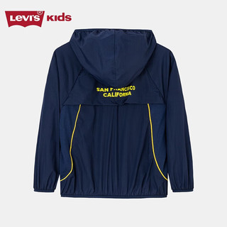 Levi's 李维斯童装男童皮肤衣春夏儿童休闲风衣外套 深靛蓝 160/76(L)