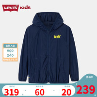 Levi's 李维斯童装男童皮肤衣春夏儿童休闲风衣外套 深靛蓝 160/76(L)