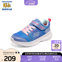 Skechers斯凯奇儿童男鞋运动鞋2023春季新款舒适轻便男童网布鞋403796L 女童/蓝色/多彩色/BLMT 32码