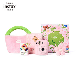 INSTAX 富士instax立拍立得 一次成像相机 mini12精美礼盒 樱花宝贝 含10张fafa花边相纸